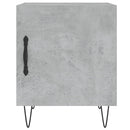 sengeborde 2 stk. 40x40x50 cm konstrueret træ betongrå