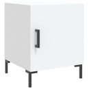 sengeborde 2 stk. 40x40x50 cm konstrueret træ hvid