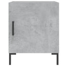 sengeborde 2 stk. 40x40x50 cm konstrueret træ betongrå