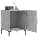 sengeborde 2 stk. 40x40x50 cm konstrueret træ betongrå