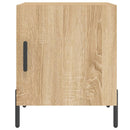 sengeborde 2 stk. 40x40x50 cm konstrueret træ sonoma-eg