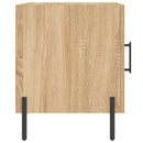 sengeborde 2 stk. 40x40x50 cm konstrueret træ sonoma-eg