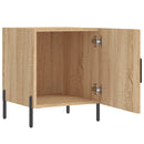 sengeborde 2 stk. 40x40x50 cm konstrueret træ sonoma-eg