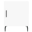 sengeborde 2 stk. 40x40x50 cm konstrueret træ hvid