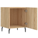 sengeborde 2 stk. 40x40x50 cm konstrueret træ sonoma-eg