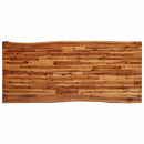 spisebord med naturlig kant 200x90x75 cm massivt akacietræ