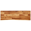 konsolbord med naturlig kant 110x35x80 cm massivt akacietræ