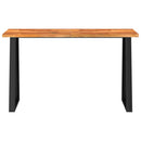 kosolbord med naturlig kant 140x40x80 cm massivt akacietræ