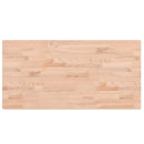 bordplade 100x50x2,5 cm rektangulær massivt bøgetræ