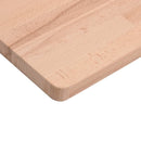 bordplade 100x50x2,5 cm rektangulær massivt bøgetræ