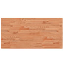 bordplade 100x50x2,5 cm rektangulær massivt bøgetræ