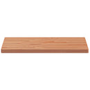 bordplade 60x40x2,5 cm rektangulær massivt bøgetræ