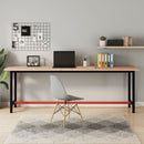 arbejdsbænk 220x55x81,5 cm massivt bøgetræ og metal