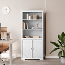bogreol BODO 82x40x173 cm massivt fyrretræ hvid