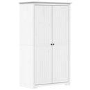 klædeskab BODO 99x53,5x173 cm massivt fyrretræ hvid