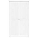 klædeskab BODO 99x53,5x173 cm massivt fyrretræ hvid
