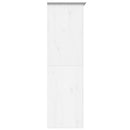 klædeskab BODO 99x53,5x173 cm massivt fyrretræ hvid