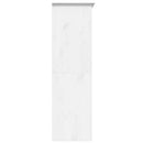 klædeskab BODO 146x53,5x173 cm massivt fyrretræ hvid