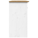 skænk BODO 115,5x44x80 cm massivt fyrretræ hvid og brun