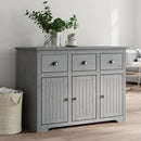 skænk BODO 115,5x44x80 cm massivt fyrretræ grå