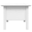 sofabord BODO 100x55x46 cm massivt fyrretræ hvid