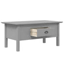 sofabord BODO 100x55x46 cm massivt fyrretræ grå