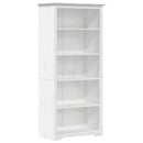 bogreol BODO 5 hylder 82x40x173 cm massivt fyrretræ hvid