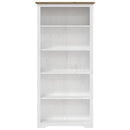 bogreol BODO 5 hylder 82x40x173 cm massivt fyrretræ brun