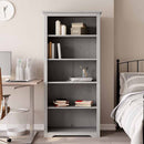 bogreol BODO 5 hylder 82x40x173 cm massivt fyrretræ grå