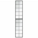 vægspejl 2 stk. 100x40 cm metal sort