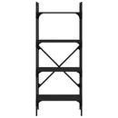 bogreol med 4 hylder 56x31,5x138,5 cm konstrueret træ sort