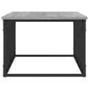 sofabord 100x50x35,5 cm konstrueret træ grå sonoma-eg