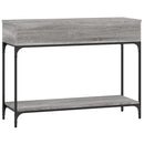 konsolbord 100x34,5x75 cm konstrueret træ grå sonoma-eg