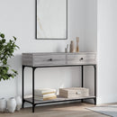 konsolbord 100x34,5x75 cm konstrueret træ grå sonoma-eg