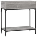 konsolbord 75x34,5x75 cm konstrueret træ grå sonoma-eg