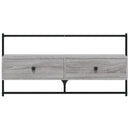 væghængt tv-bord 100,5x30x51 cm konstrueret træ grå sonoma-eg