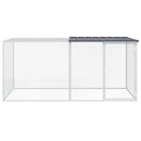 kyllingebur med tag antracit 203x98x90 cm galvaniseret stål