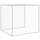kyllingebur med tag antracit 203x98x90 cm galvaniseret stål
