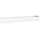 hønsebur med tag 803x98x90 cm galvaniseret stål antracitgrå