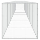 hønsebur med tag 803x98x90 cm galvaniseret stål antracitgrå