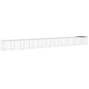 hønsebur med tag 1003x98x90 cm galvaniseret stål antracitgrå