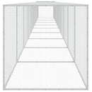 hønsebur med tag 1003x98x90 cm galvaniseret stål antracitgrå
