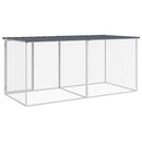 kyllingebur med tag antracit 203x98x90 cm galvaniseret stål