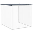 kyllingebur med tag antracit 203x98x90 cm galvaniseret stål