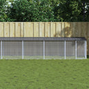 hønsebur med tag 1003x98x90 cm galvaniseret stål antracitgrå