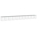 hønsebur med tag 1003x98x90 cm galvaniseret stål lysegrå