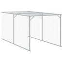 hønsehus med løbegård 117x609x123 cm galvaniseret stål antracit