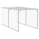 hønsehus m. løbegård 117x1221x123 cm galvaniseret stål antracit