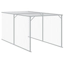 hønsehus m. løbegård 110x1017x110 cm galvaniseret stål antracit