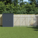 hønsehus m. løbegård 165x1271x181 cm galvaniseret stål antracit